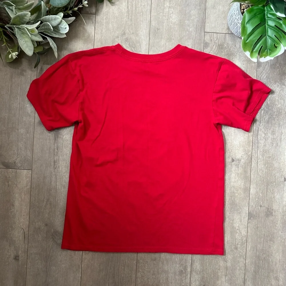Disney 2023 Kids Red Graphic T-Shirt Florida Casual Graphic Mickey Minnie Donald
